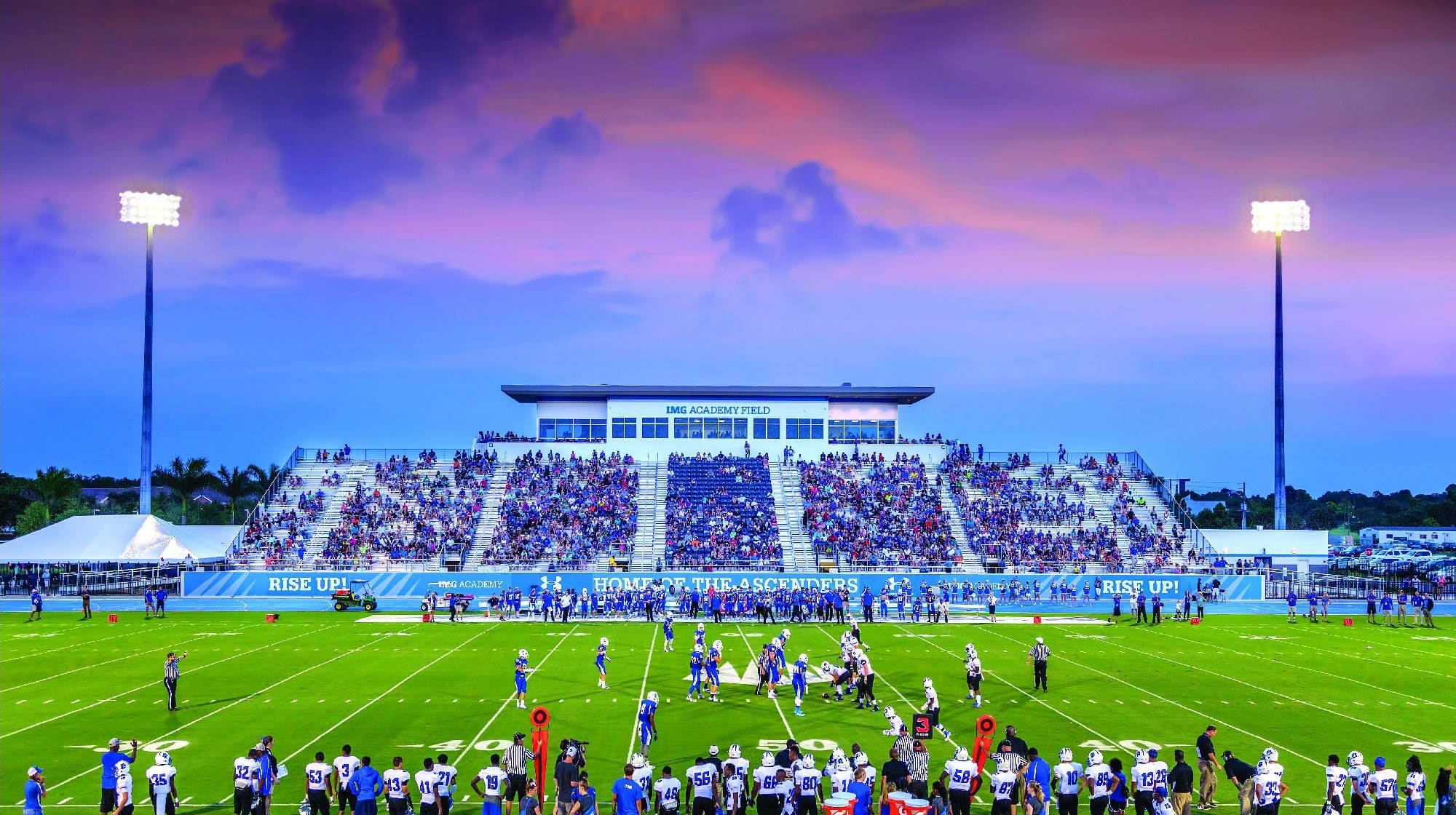 bleachers in a stadium